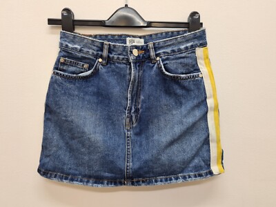 Zara Authentic Denim Mini Skirt By TRF size XS UK