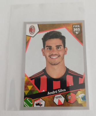 Bild Sticker Chrom Nr. E58 André Silva Mailand AC Portugal Panini FIFA 365 2018