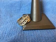 Men's 14K Yellow Gold Diamond Ring - Sz. 10 - 9.5 Grams - .90 TCW