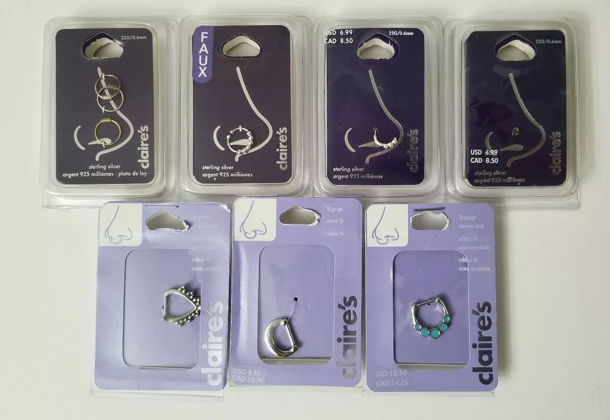 Claire's Accessories Nose Ring Piercing BRAND NEW