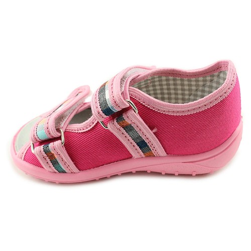 Nazo Girls Canvas Open Toe Sandals with Leather Innersole - Picture 3 of 8