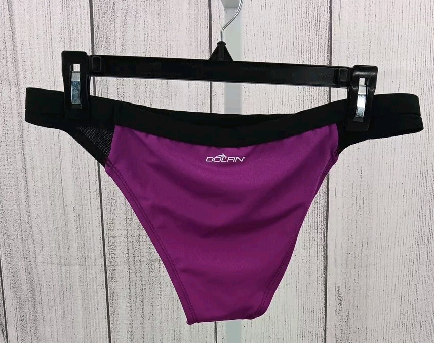 Dolfin Woman's Bellas Mesh Bikini Swimsuit Bottom Purple Extra Large AD9