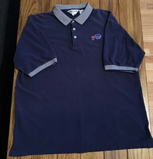 Vintage Buffalo Bills Nologo By Tonix Polo Shirt Mens XL Blue NFL Football