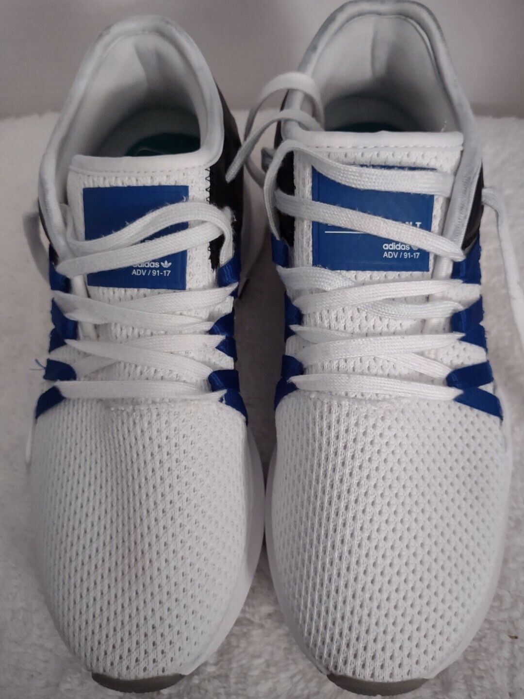 erección sonido Económico Adidas Equipment ADV 91-17 Sneakers Size 7 US ~White/Blue/Black | eBay