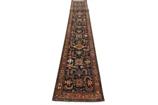 Ziegler Runner 3’1” x 18’5” Blue Wool Traditional Hand-Knotted Oriental Rug