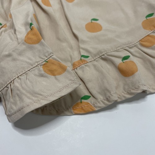 Tiny Cottons Shorts Girls 2Y/3Y/6Y Dark vanilla Oranges Frills Summer NWT - Picture 6 of 9