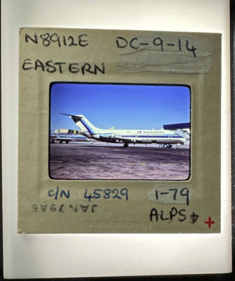 1979 EASTERN AIRLINES DC-9-16 N8912E Whisperjet Aircraft Airplane 35mm Slide