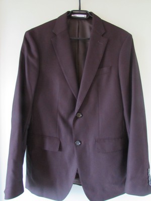 ZARA Essentials Sakko Herren Gr. 48 * Bordeaux * NEU * cool comfort * stretch