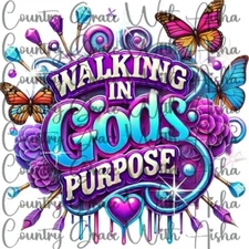 Sublimation Print Transfer Gods Purpose Ready to Press Paper Ink Heat Transfer