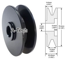 Single Groove FOR Delco Alternator Deep V Belt Pulley Chevy Chevelle Camaro Nova