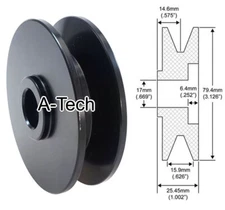 Single Groove FOR Delco Alternator Deep V Belt Pulley Chevy Chevelle Camaro Nova