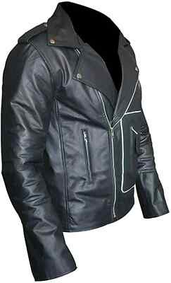 HEE TENDERLOIN T-DACK JACKET Men's Black Leather Jacket Grease T Birds Jacket Danny John