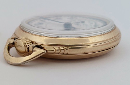 1951 ELGIN 571 B.W. RAYMOND 21J 16s RAILROAD 8 Adj Gold Filled Pocket Watch,RUNS - Picture 4 of 14