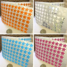 280 Star Shape Vinyl Stickers 15mm Self Adhesive Peel Stick Colour Label 1000E