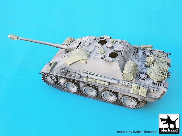 Black Dog 1/35 Jagdpanther Tank Stowage and Accessories WWII