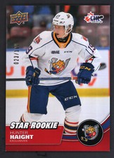 2021-22 Upper Deck CHL Hockey Exclusives Parallel Star Rookie #365 Hunter Haight