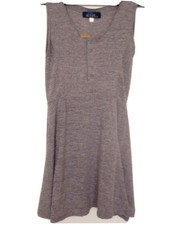 Francescas Pink Gray Sleeveless Knit Top Dress Size S Mealy Mini NWT
