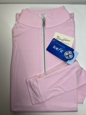 Tailored Sportsman ICEFIL Long Sleeve Ziptop Shirt Ice Pink/ Silver XS