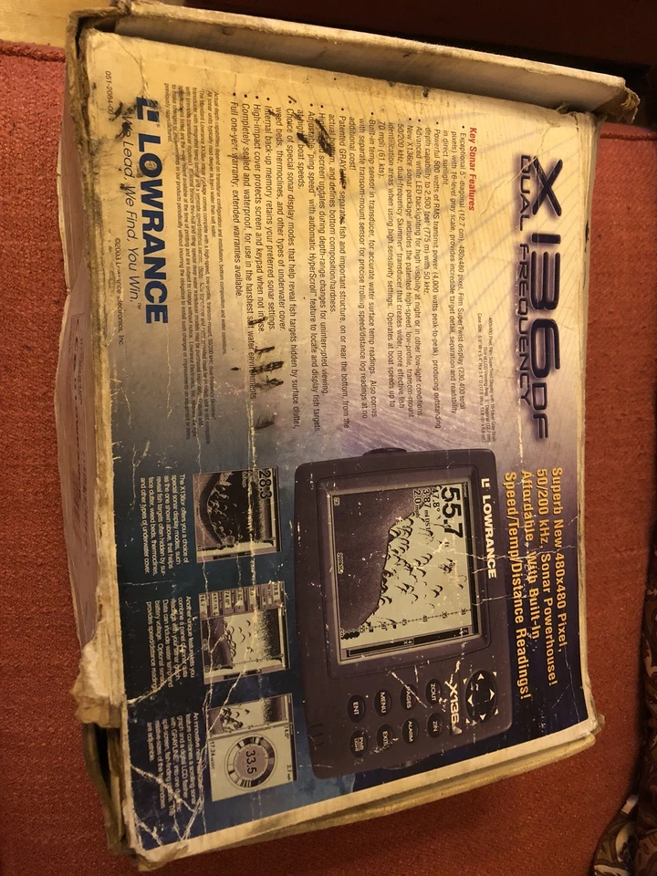 Lowrance X 136 DF 二手 状况良好 — 第 3/3 张图片