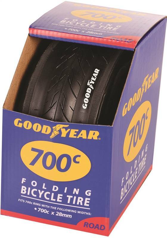NEW KENT GOODYEAR 91134 FOLDING ROAD BIKE TIRE BLACK 700C X 