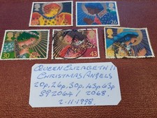 gb stamps,Q.E.II Christmas, Angels SG2064/2068, 2.11.1998.
