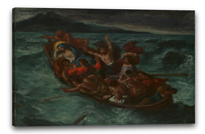 Kunstdruck Eugène Delacroix - Christus schläft während des Sturms