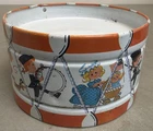 Vintage J. Chein & Co Tin Toy Drum Child  Marching Band.