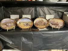Davenport Oval Collectors Plates - Set of 4 - Golden Year - Spring to Winter