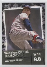 2020 Topps Warriors of the Diamond Black 160/299 Warren Spahn #WOD-18 HOF 0t2