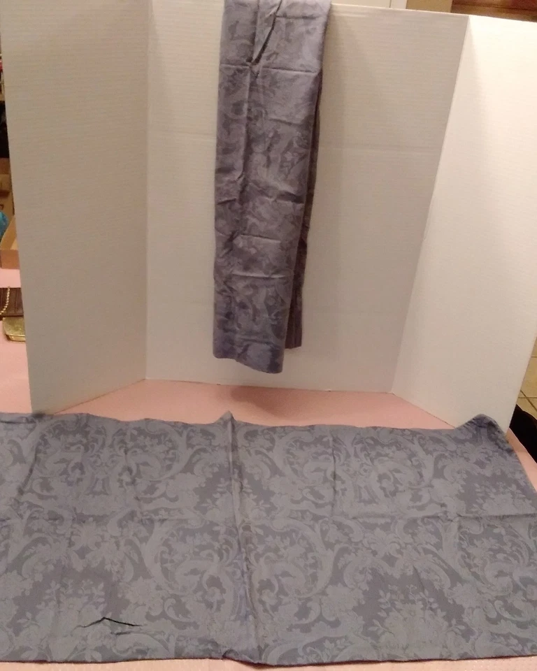 2 fundas de almohada vintage Ralph Lauren de encaje azul cachemir talla king hechas en EE. UU. Foto 3 de 4