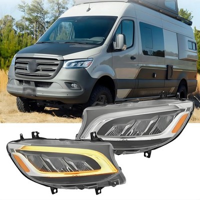 Upgrade LED Projektor Scheinwerfer Für Mercedes-Benz Sprinter W907 2018-23 Paar
