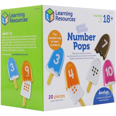 Learning Resources Smart Snacks Zahl Pops frühes Zählen Spielzeug Set
