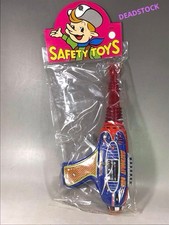 Vintage Japanese Tin Ray Gun Space Gun Toy 1970s Showa Retro Sparking Deadstock