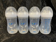 Philips AVENT Baby 9 oz. Anti-Colic Bottles/Rings/ 2 Nipples/Covers 4-pack