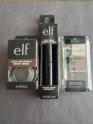 Mixed Eyebrow & Eyeliner Lot~NEW Wet n Wild Ultimate Brow Kit~e.l.f Liner
