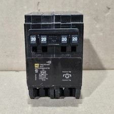 HOMT2020220 Homeline Square D Quad Two 1 Pole 20 Amp One 2P 20A Plug In Breaker