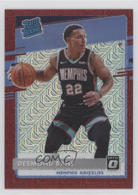 2020 Panini Donruss Optic Rated Choice Red Prizm 2/88 Desmond Bane Rookie RC z6j