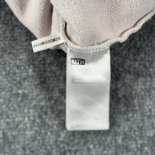 Kith Hoodie Mens Small Pullover Sweatshirt Plaid Beige Blue Embroidered Hooded - Picture 14 of 16