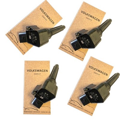 4-Pack Genuine VW Audi Ignition Coil 1.8L 2.0L fits 2015-2023 Jetta Passat Golf