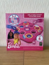 Barbie Inflatable Shoot To Score Game 2 in 1 Kids Toy New