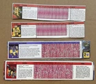 Vintage Transformers G1 4 Stats Scan Cards: Bumblebee, Brawn, Blitzwing, Sludge