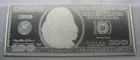 1999 4 oz WM FRANKLIN $100 FEDERAL RESERVE NOTE SILVER .999 FINE