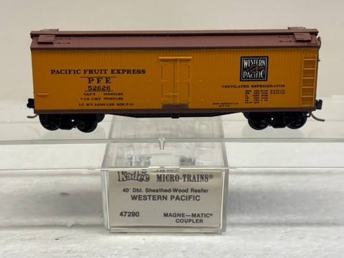 Micro trenes Kadee escala N MTL 49290 Western Pacific PFE 52626 refrigerador de hielo de madera | Zustand: Used