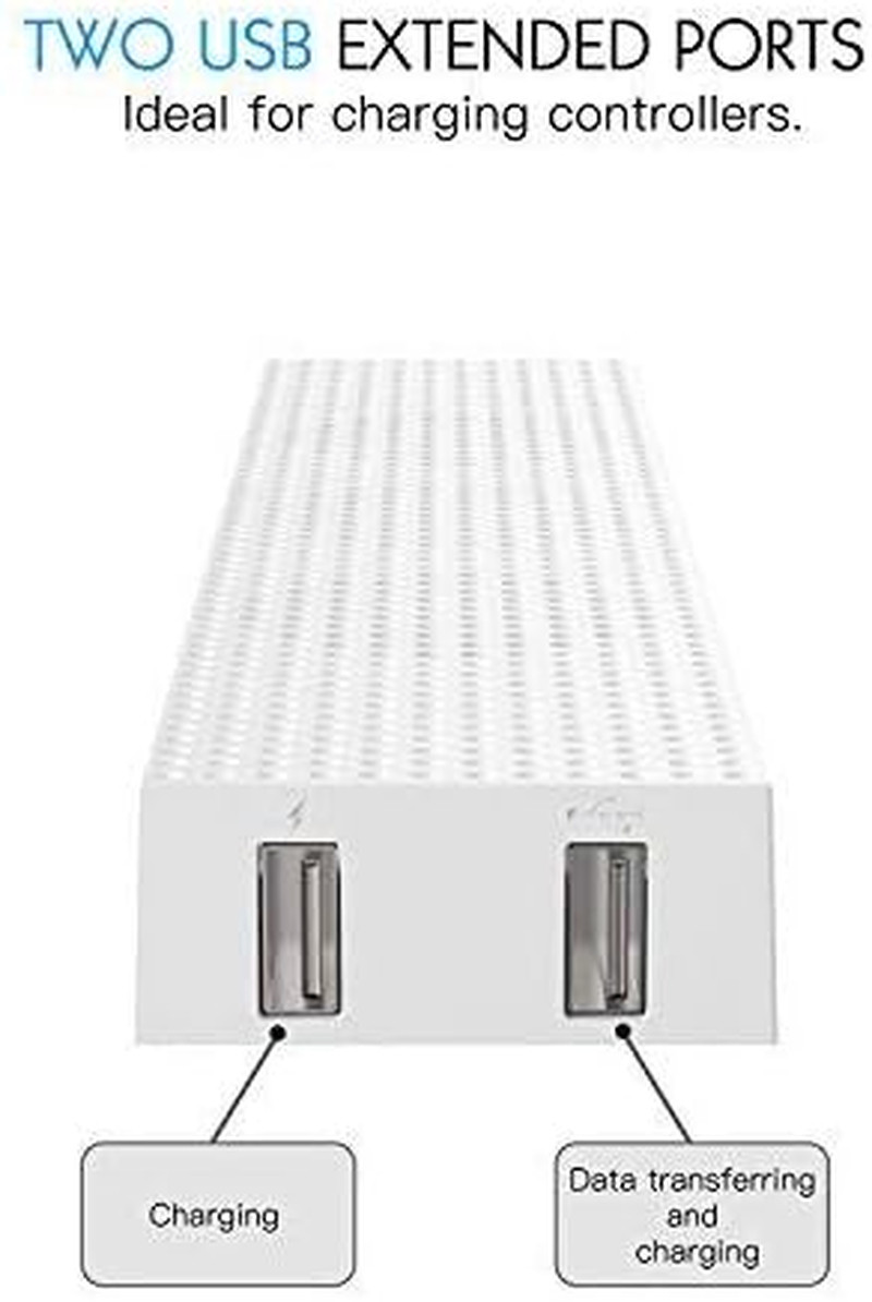 Xbox One S Cooling Fan System,  Adjustable 3 High Speed Fans Cooling Dock & 2 US