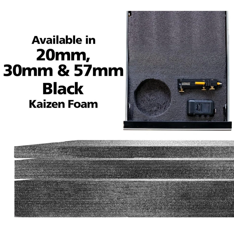 Fastcap Kaizen Foam 57Mm Black Customizable Tool Storage Organizer - Image 2 of 4