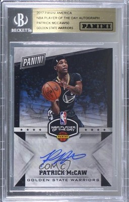 2017 Panini Player of the Day /50 Patrick McCaw #PM Auto 9e1