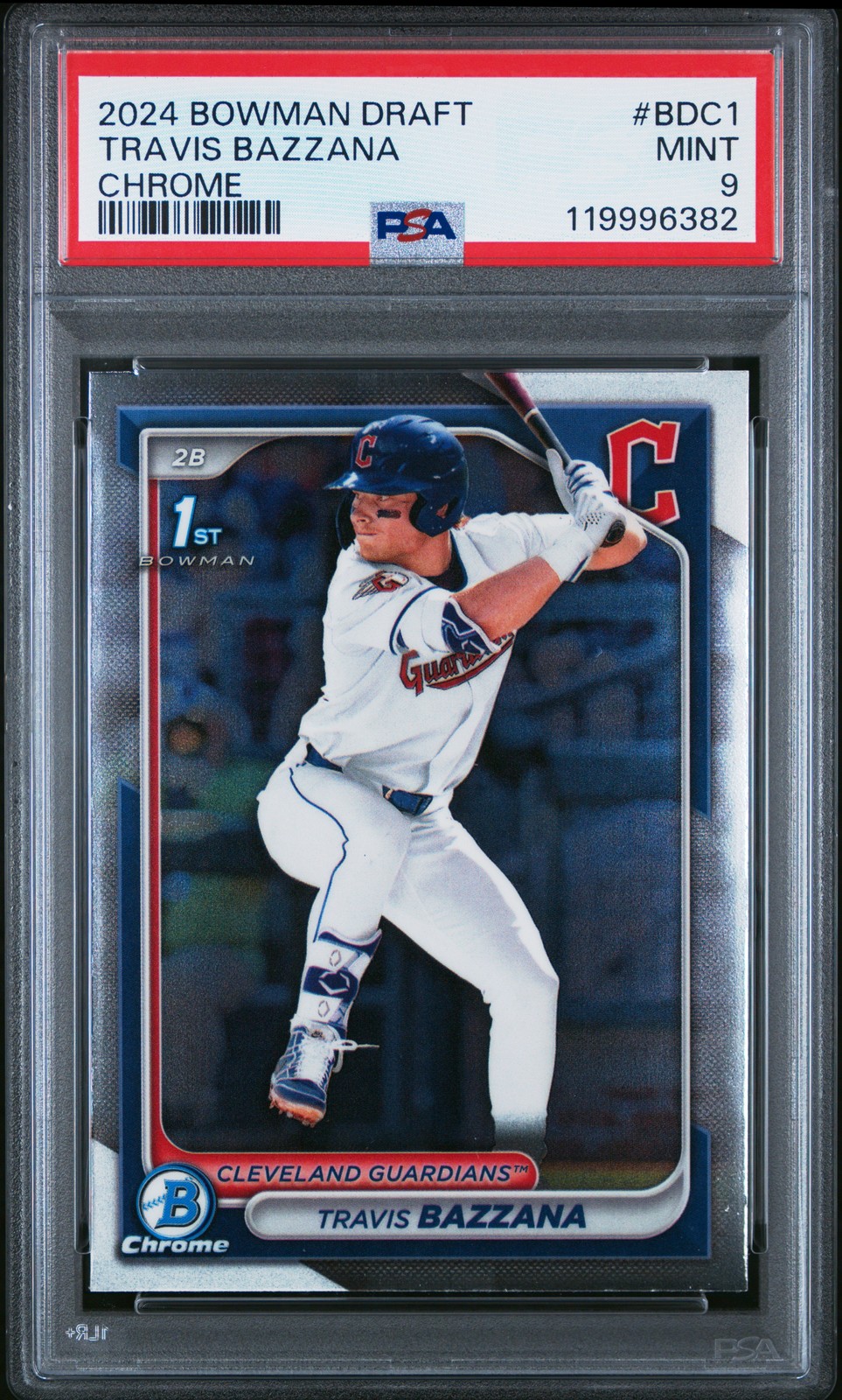 2024 BOWMAN DRAFT CHROME #BDC1 TRAVIS BAZZANA PSA 9