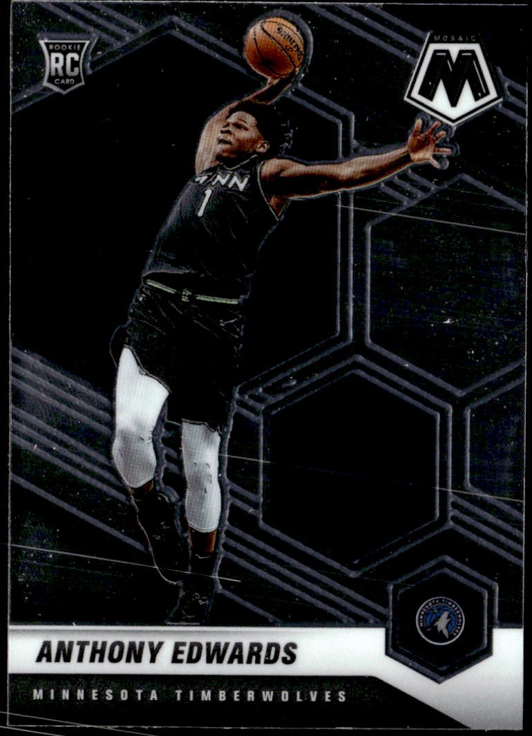 2020-21 Panini Mosaic #201 Anthony Edwards Rookie E1