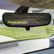 3Pcs I Love You Drive Safe Mirror Sticker, Cute Car Decal for Rearview Window...