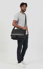  P Burberry Black Nylon/Leather/Polyester Diaper Bag  895 
